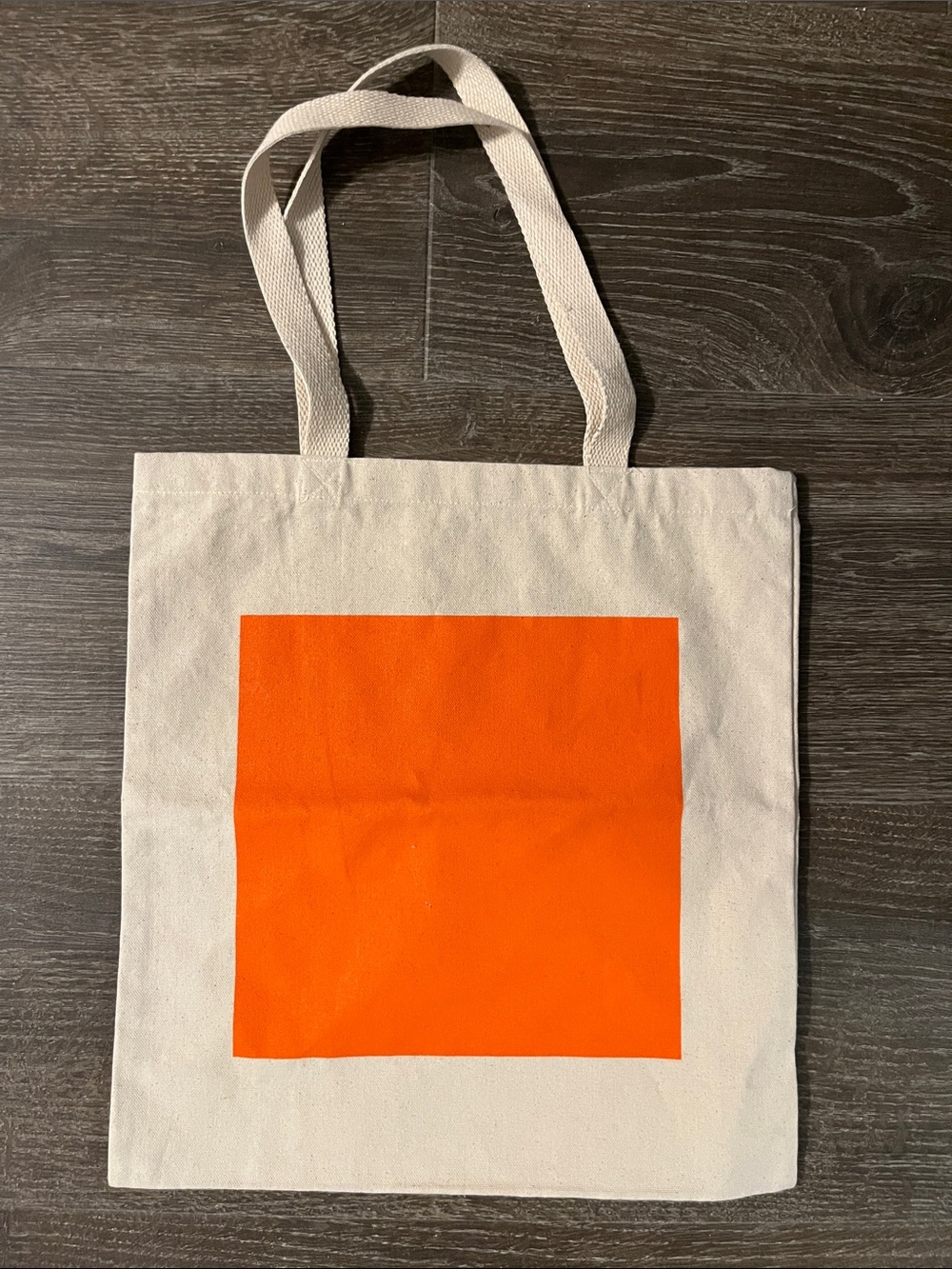 John Hardy Cream Canvas Tote with Logo